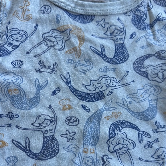 Crewcuts Blue and White Pajama Set with Ocean Print - Picture 3 of 3